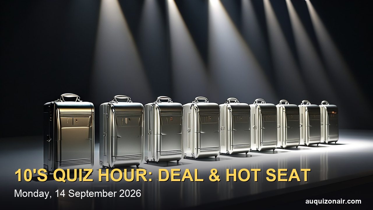 10's Weeknight Quiz Hour: Deal or No Deal 6.30pm and Millionaire Hot Seat 7pm — Times, 10Play and How to Apply