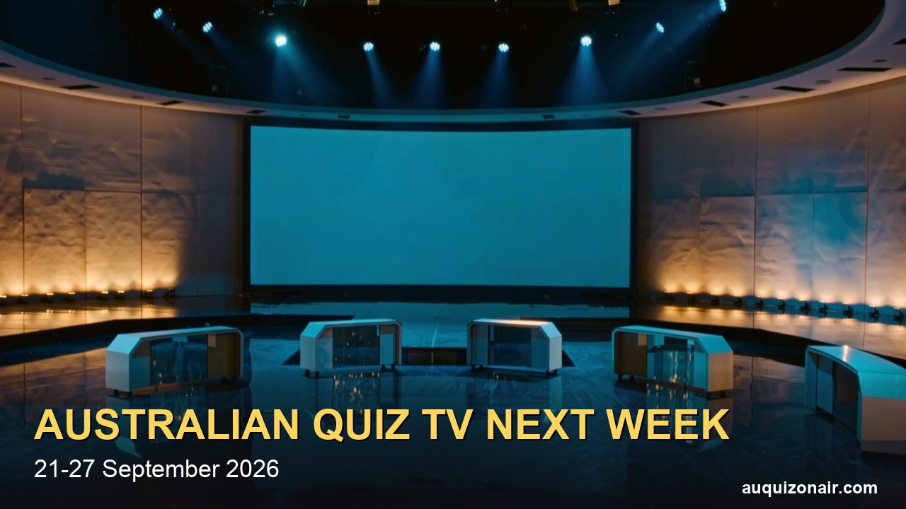 Australian Quiz TV Next Week (21–27 September, 2026): Spicks and Specks Signs Off