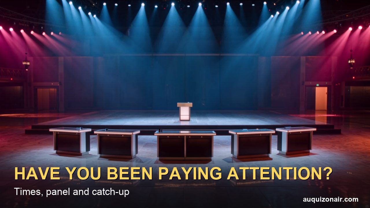 Have You Been Paying Attention? What Time It's On, Who's on the Panel and How to Watch