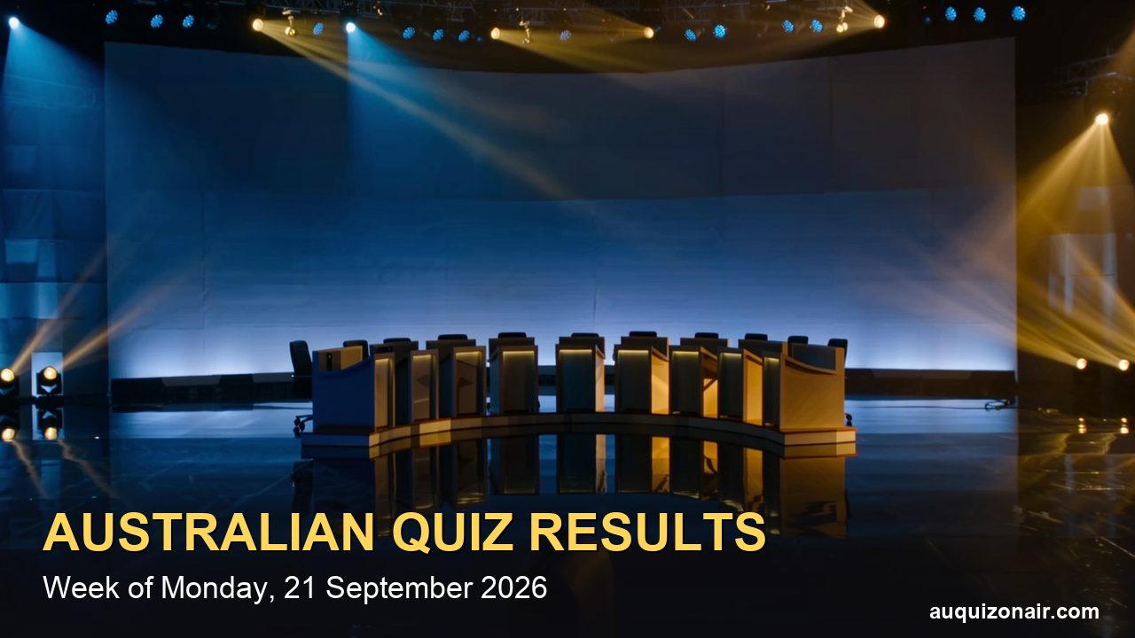 Australian Quiz Results, 21–25 September: The Chase, Hot Seat and the Spicks Final