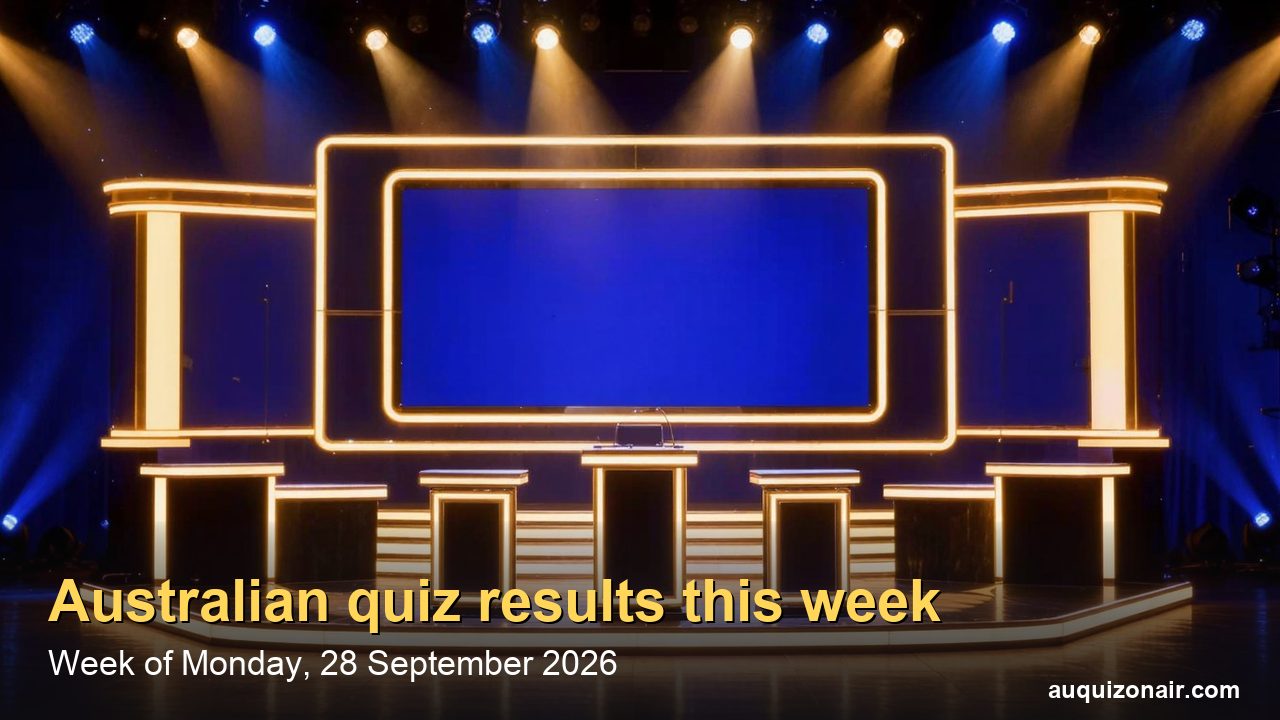 Australian Quiz Results, 28 September–2 October: The Chase, Tipping Point and Hard Quiz
